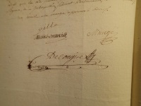 Exemple de signatures traduisant différentes maîtrises de l'écriture
